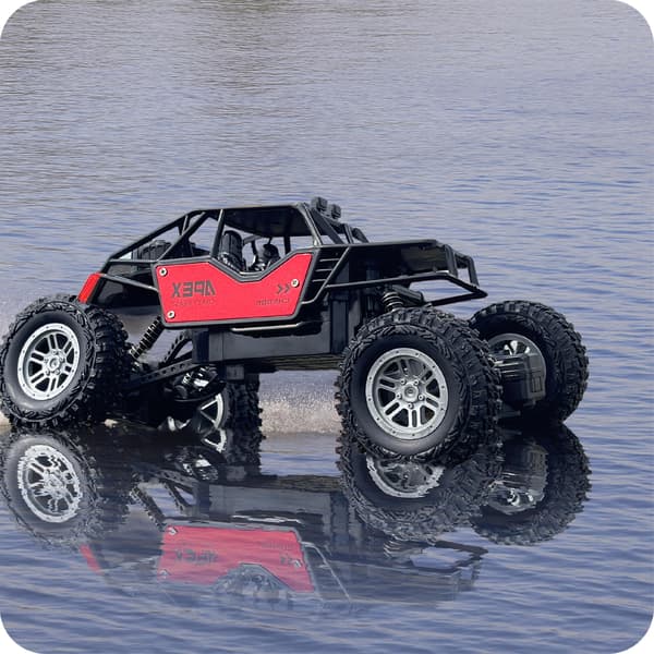 Fjärrstyrd bil RC terräng fjärrkontroll stor + 2 batterier 1:18