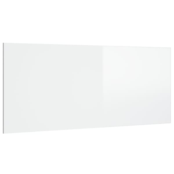 vidaXL Sänggavel, blank vit, 200x1,5x80 cm