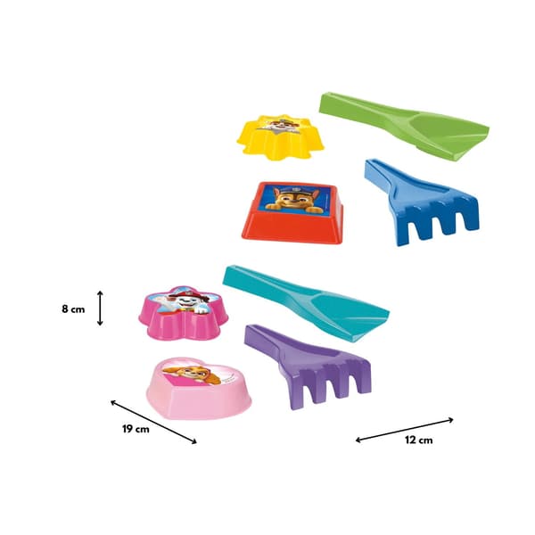 Paw Patrol spade + kratta + 2 IML formar mix 81010