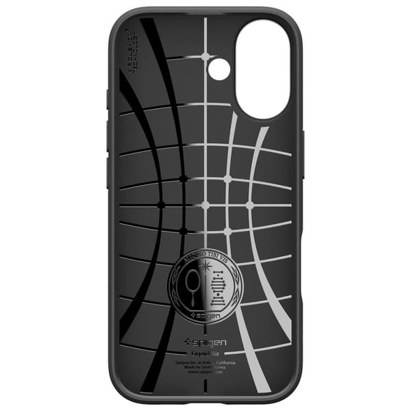 Spigen Liquid Air-etui til iPhone 17, sort
