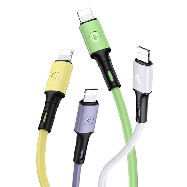 USAMS U52 USB-A til Lightning 2A hurtigopladerkabel 1m gul