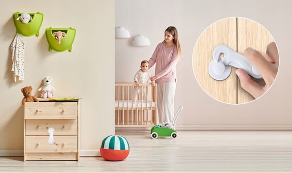 Säkerhetsmagnetlås för möbler, skåp, lås FÖR barn 23 ST