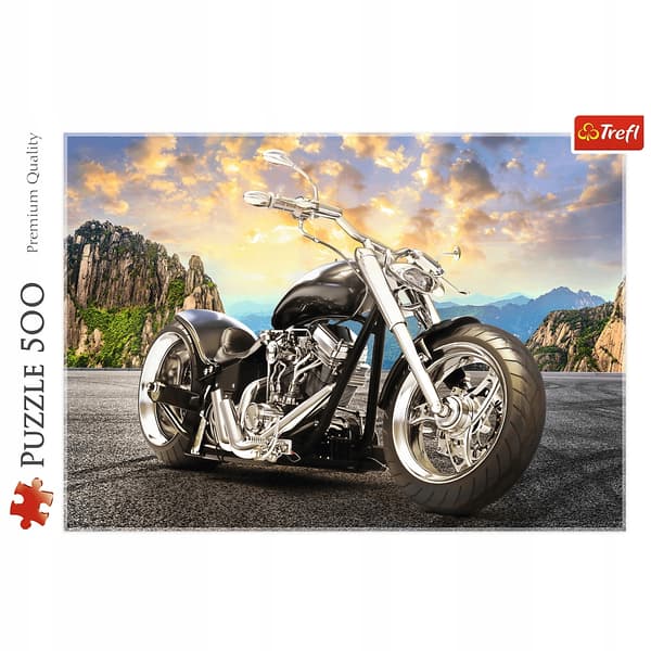 37384 "500 - Sort motorcykel" / Trefl