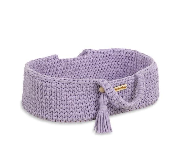Moses Basket BOHO Bomullsdockbärare - Lila