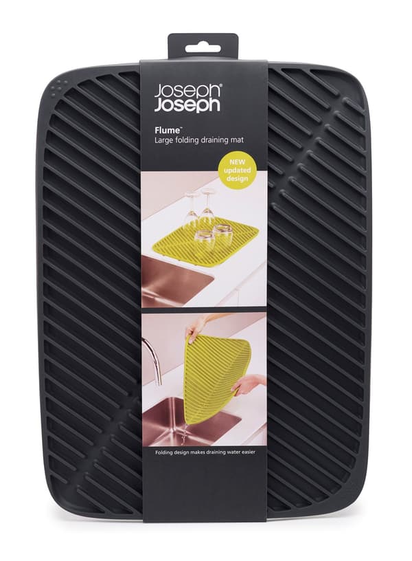 L Flume Dish Drainer, grafiitti / Joseph Joseph