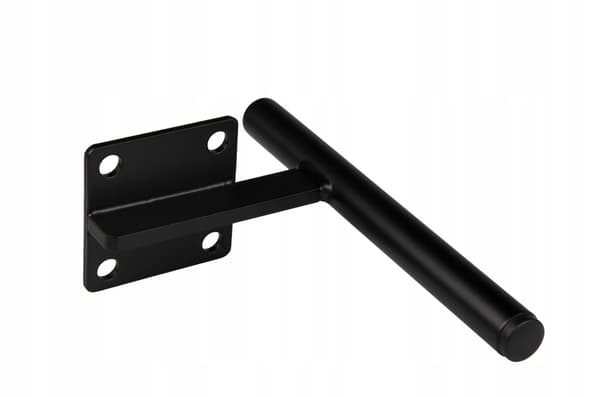 Møbelben sort loftstift til sovesofaskabe metal 15 cm