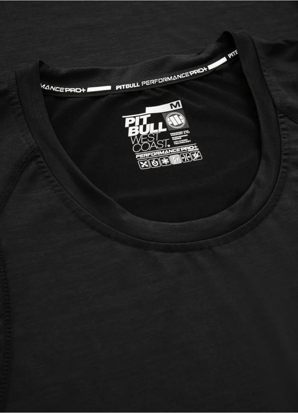 Pitbull Rashguard Herr Långärmad Performance Pro Plus Liten Logo Svart M