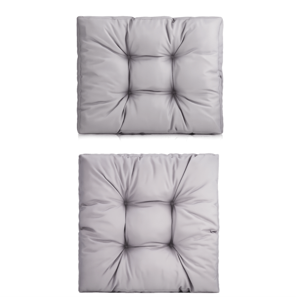 Modulaarinen rottinkityynysetti, istuin 60x60cm + selkänoja 60x40cm, Harmaa
