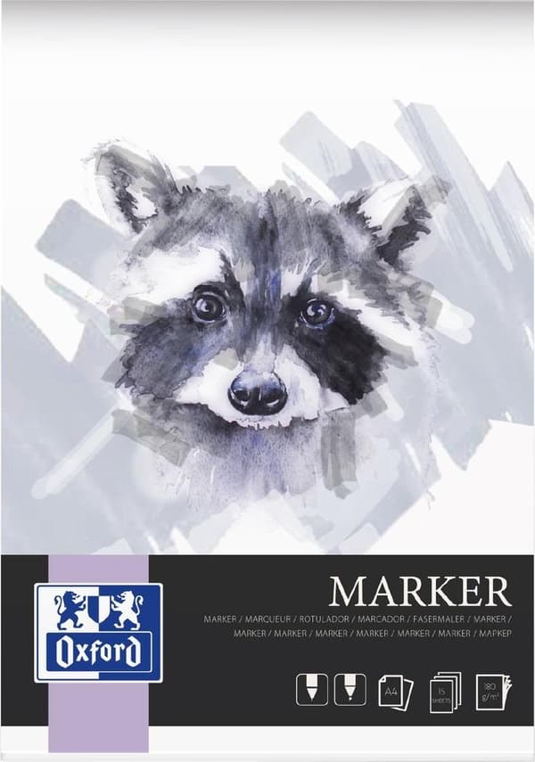 Kunstmarkerblok A4/15K 180g limet