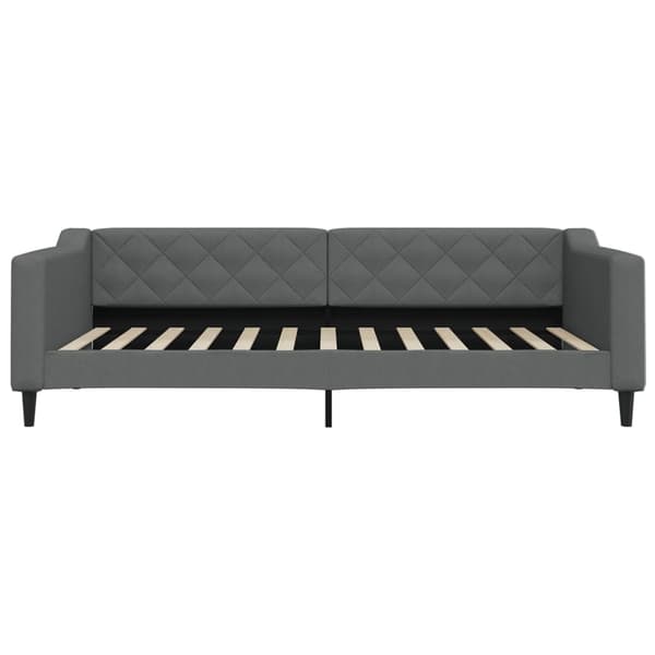 vidaXL Bäddsoffa mörkgrå 100x200 cm tygklädd