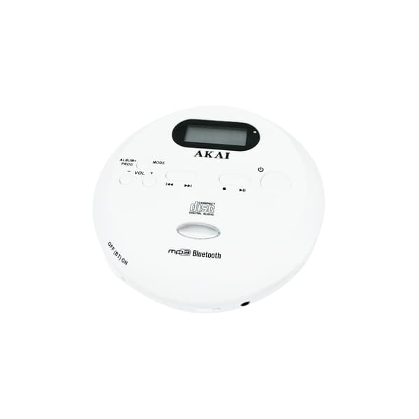 AKAI CD-spelare ACDP-100 Bluetooth 5.1 UT MP3 ESP USB-C Hörlurar