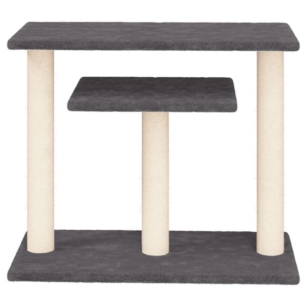 vidaXL kradsetræ til katte med platforme mørkegrå 62,5 cm