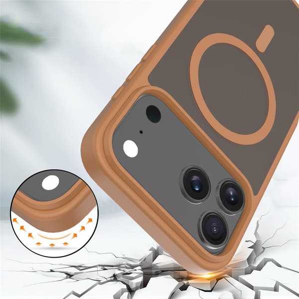 iPhone 17 Pro Max Mat Etui til MagSafe, Mat Brun