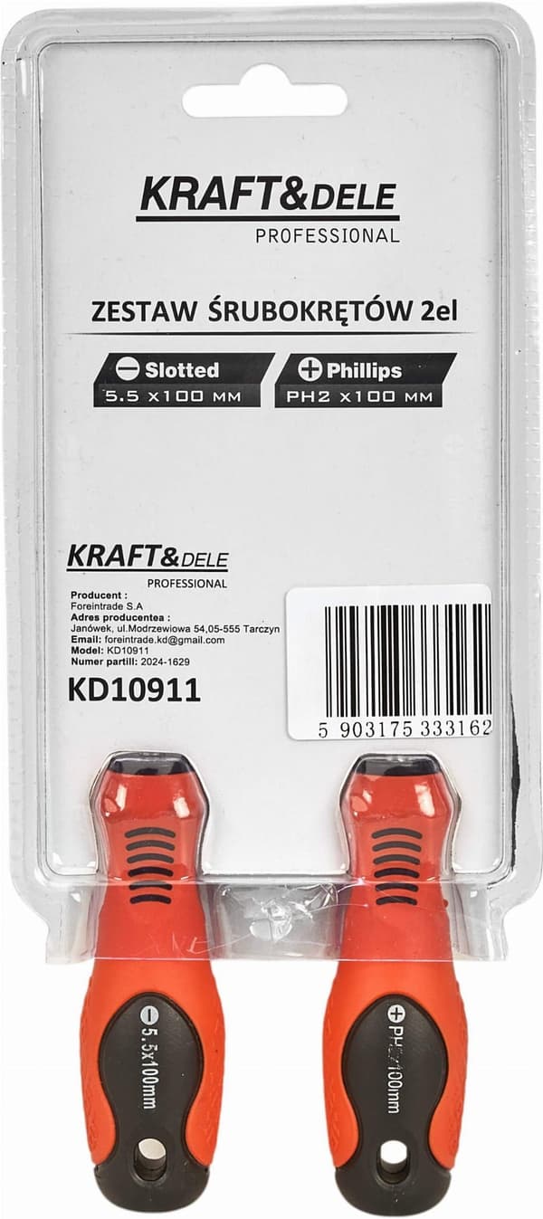 Ruuvimeisselisarja 2 kpl KD10911