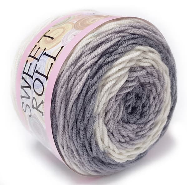SWEET ROLL GARN akryl 140g GRÅ 1047-11