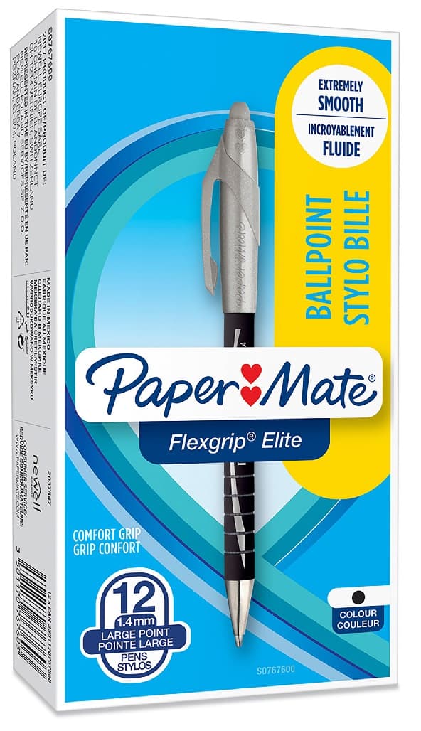 FLEXGRIP ELITE BP KUGLEPEN SORT 1,4 MM A'12 7580