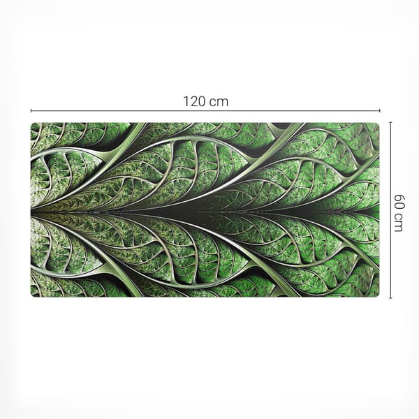 Moderne skrivebordsmåtte til distancearbejde Leafy Fractal 120x60 cm