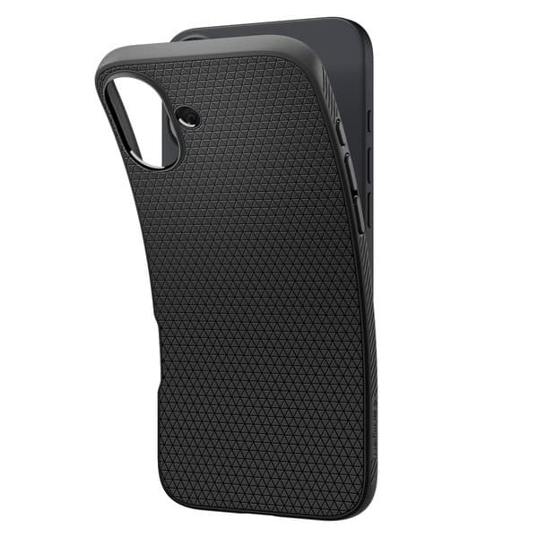 Spigen Liquid Air-cover til iPhone 16, matsort