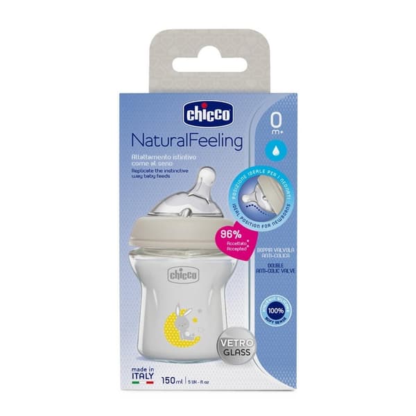 NaturalFeeling glasflaska 150ml 0m+