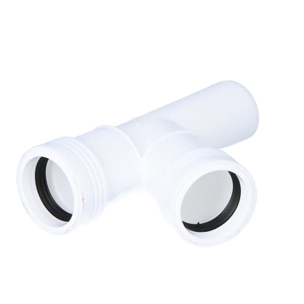PP-HT 32x32/67 sanitært T-stykke, til internt spildevand, hvid