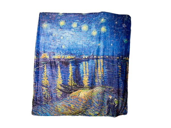 Tæppe - V. van Gogh, Stjernenat over Rhône.