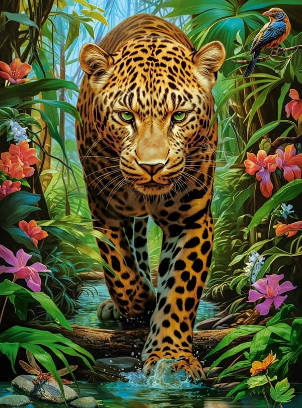 Palapeli 2000 palaa C-200955-2 Leopardi luonnossa