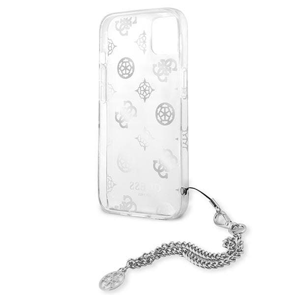 Guess Peony Chain Collection cover til iPhone 13 mini, sølv/sølv