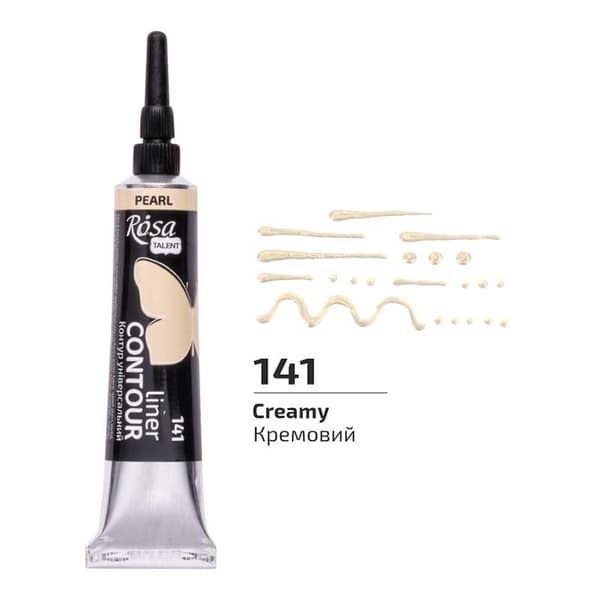 Akrylmaling kontur universal perle cremet 20ml