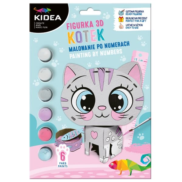 3D-HAHMOMAALAUS NUMEROILLA KIDEA KITTY