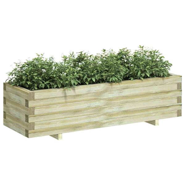 vidaXL Upphöjd bädd, 120 x 40 x 30 cm, rektangulär, trä