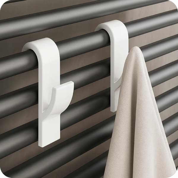 2x håndklædeholder til radiator, badeværelsesholdersæt