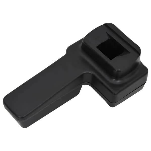 vidaXL bilarmlæn, sort, 14,5x32x(27-46) cm, ABS
