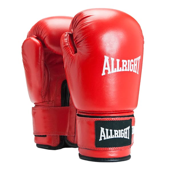 TOPPPROFESSIONELLA BOXNINGSHANDSKAR 10oz ALLRIGHT 1119 röd