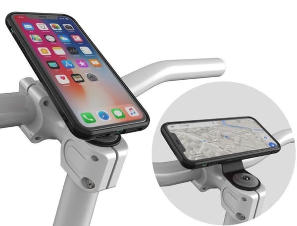 Cykelholder til styr + beskyttelsesetui til iPhone 11 (6,1") - montering med låsesystem