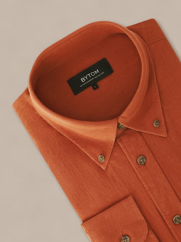 ORANGE SKJORTA LÅNGÄRMAD XXL