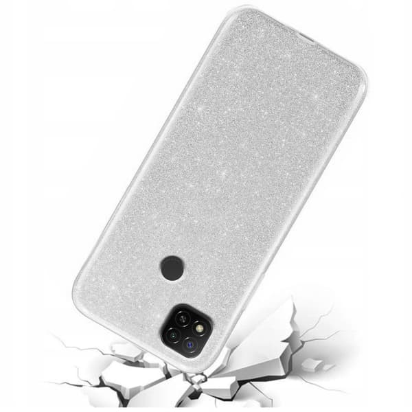 Glitterskal till Xiaomi Redmi 9C, Silver