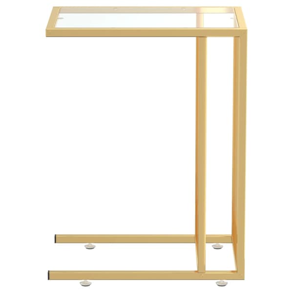 vidaXL computer sidebord transparent 50x35x65 cm