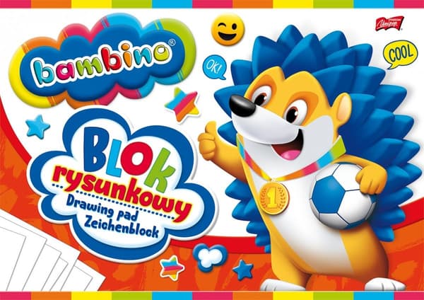 BAMBINO piirustuslehtiö. A4. 20 arkkia.