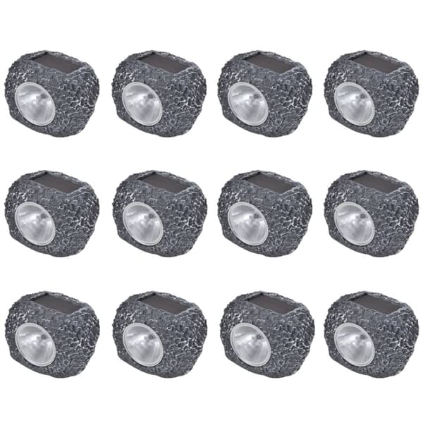 LED-puutarhakivet x12