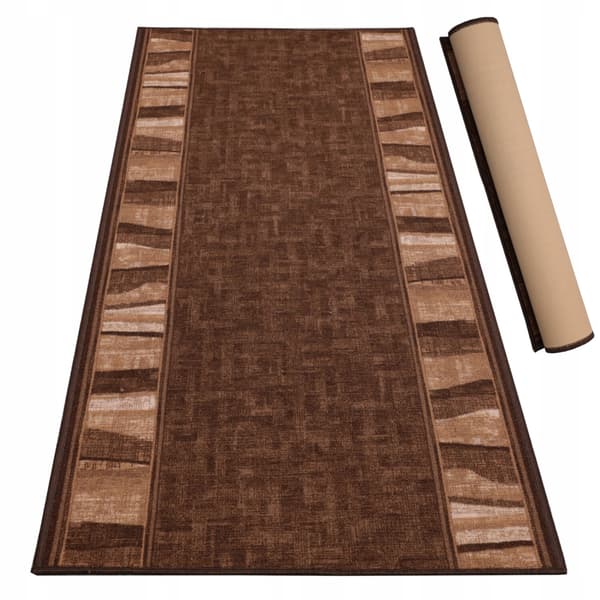 [5] zorro ruskea 100x180cm liukumaton matto D7536