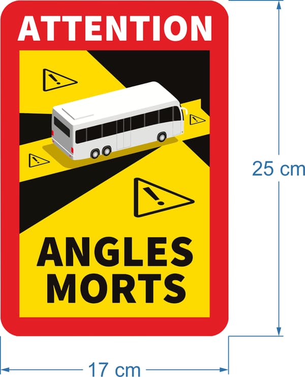 Informationsdekal - ANGLES MORTS BUS