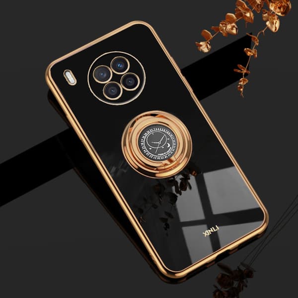 Electro Ring -suojakuorisetti Huawei Nova 8i:lle, musta + lasi