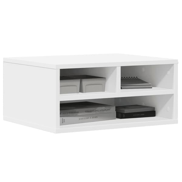 vidaXL printerstativ hvid 49x40x22,5 cm