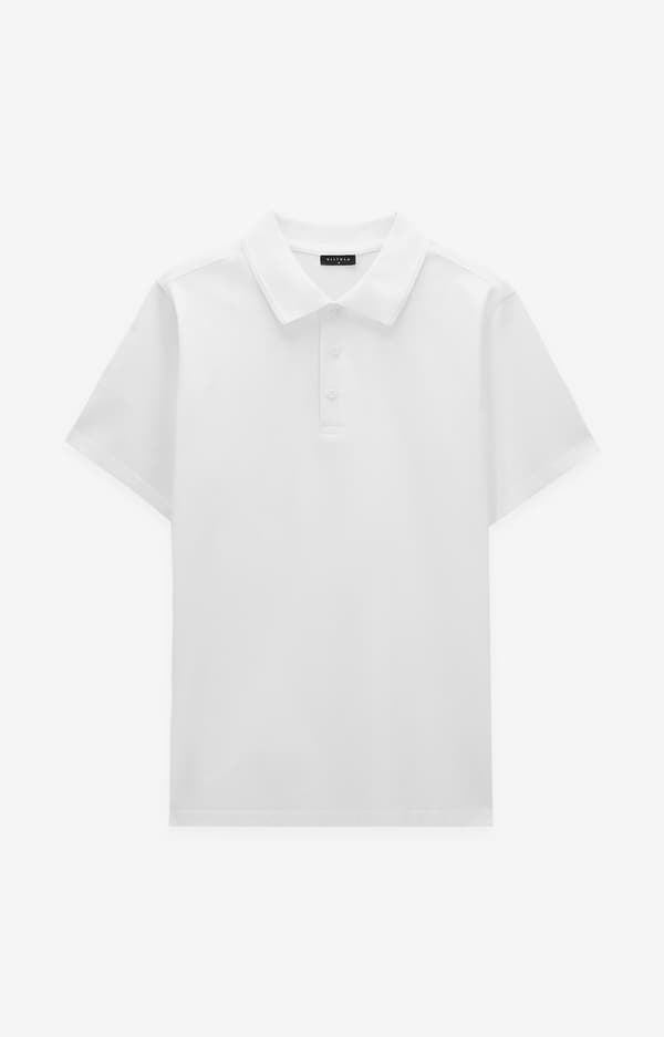 Hvid poloshirt XXL