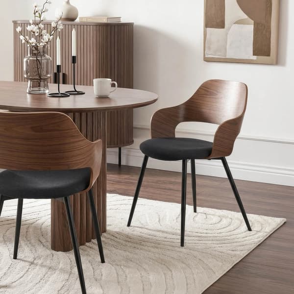 ORBI Polstret Bentwood-stol Valnød/Sort Moderne Loft