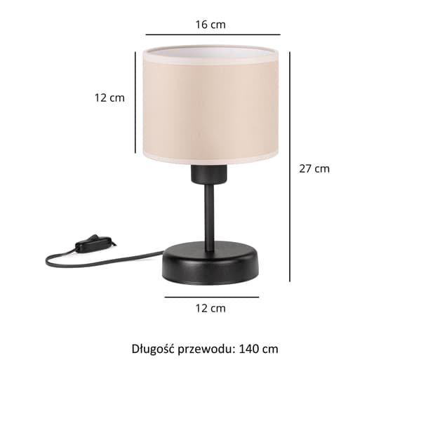 Tornado AMRUB valaisin, beige sametti