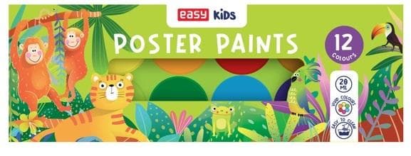 Plakatmaling 12 farver NEMT