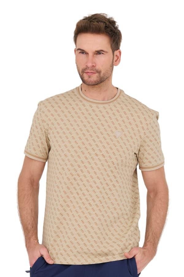 Guess Beige Miesten T-paita Marshall M