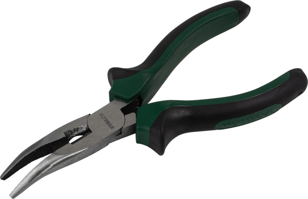Stalco böjd långspetsad tång 200 mm