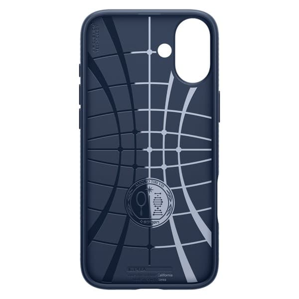 Spigen Liquid Air-etui til iPhone 16, marineblå
